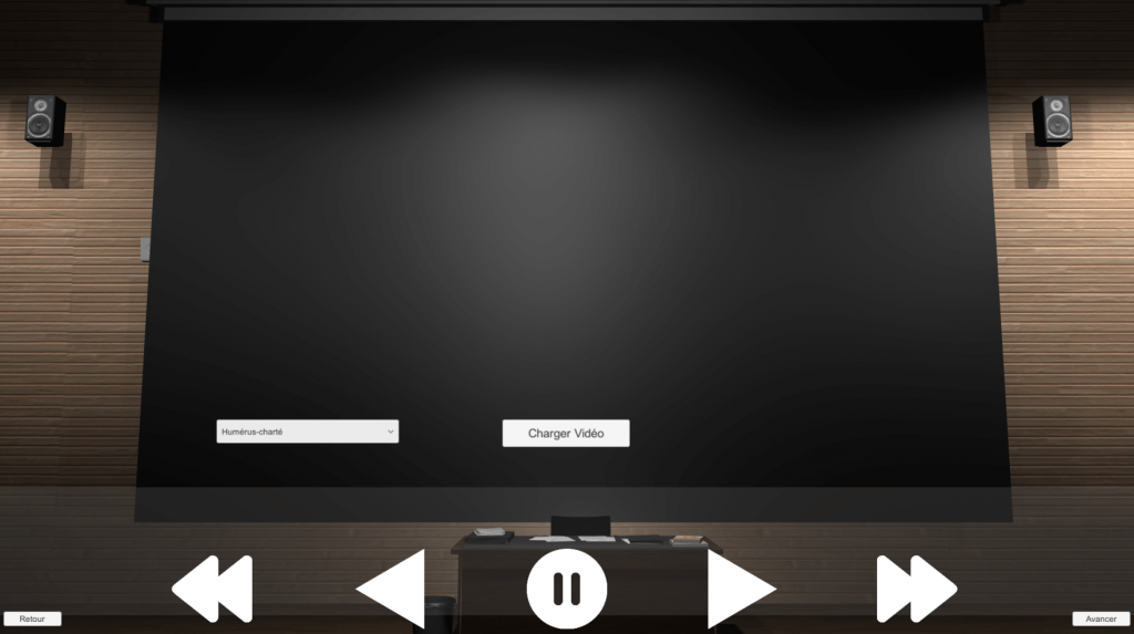 Video space for anatomy lessons