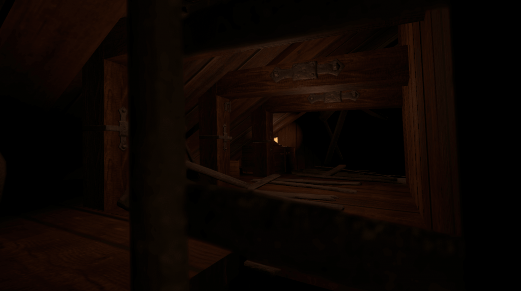 Visuals of the designed rooms that include the puzzles of the escape game