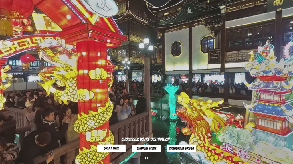 360° virtual environment tour (screen not made in VR)