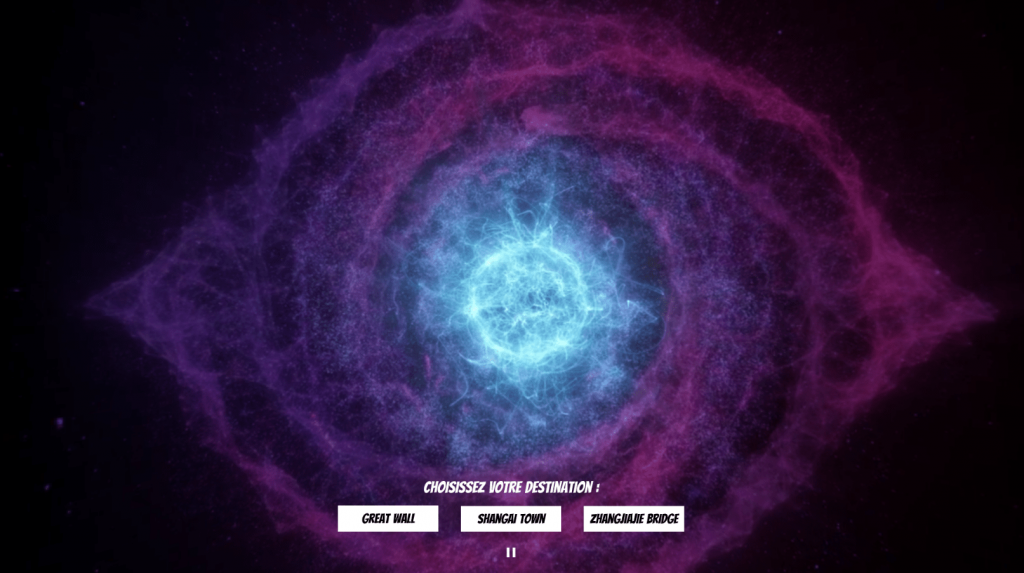 360° virtual environment tour (screen not made in VR)