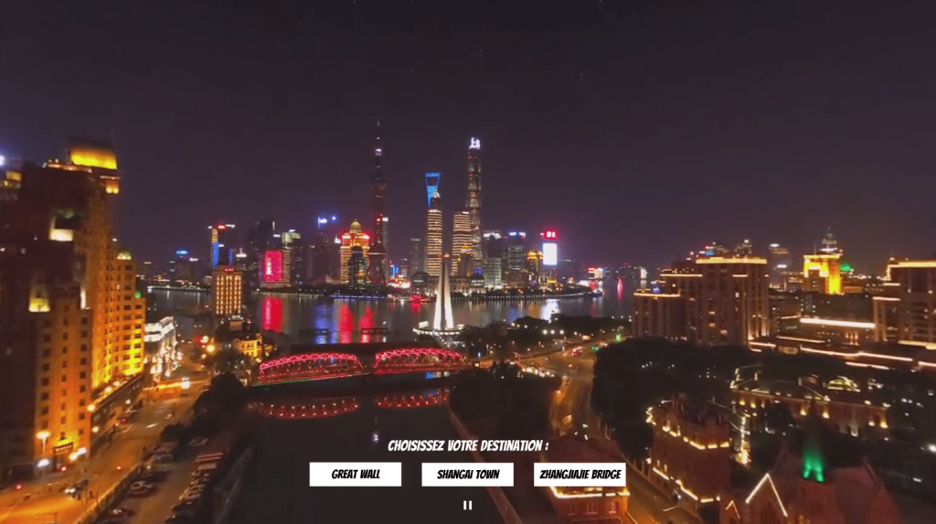 360° virtual environment tour (screen not made in VR)