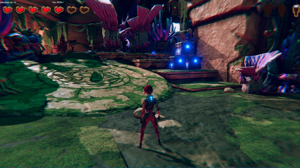 Visual of the designed environment in the combat zone