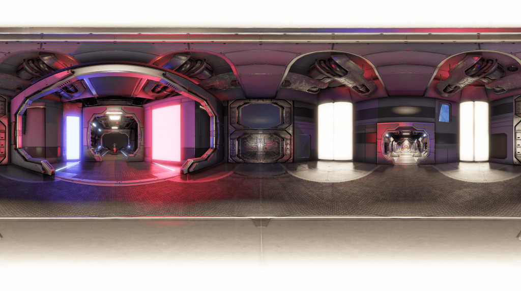 Equirectangular of the main environment created via Unity for OnBoarding