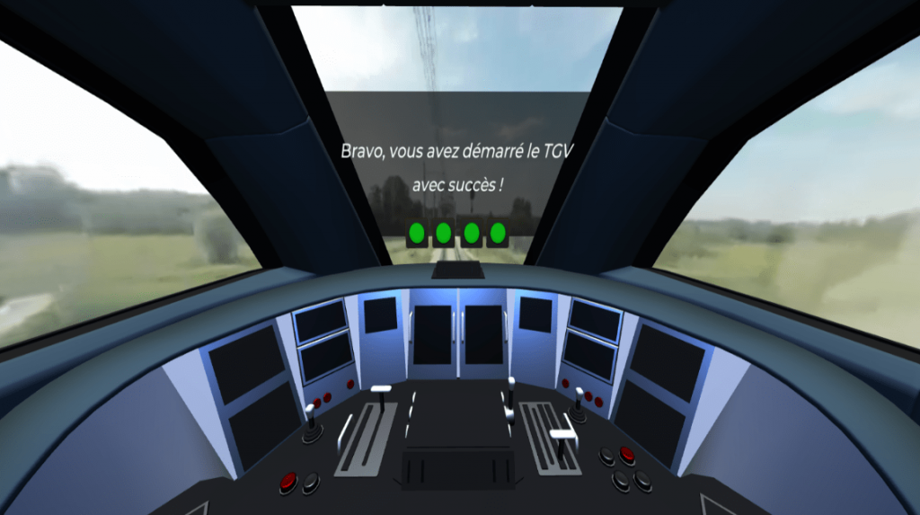 Steering Cabin of a Train: Passing the Test