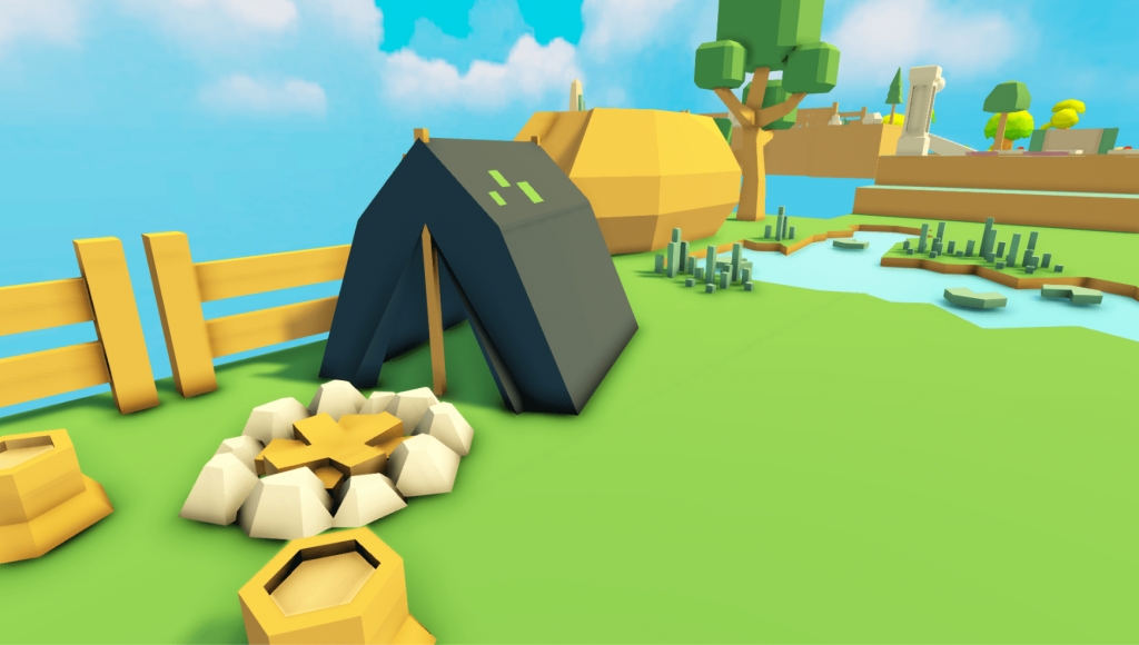 Player's save and supply area