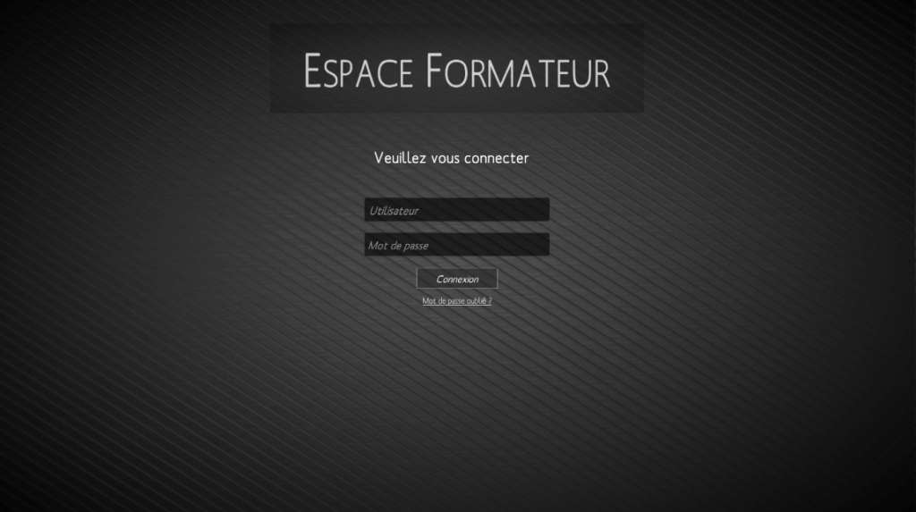 VR Editor final logon screen