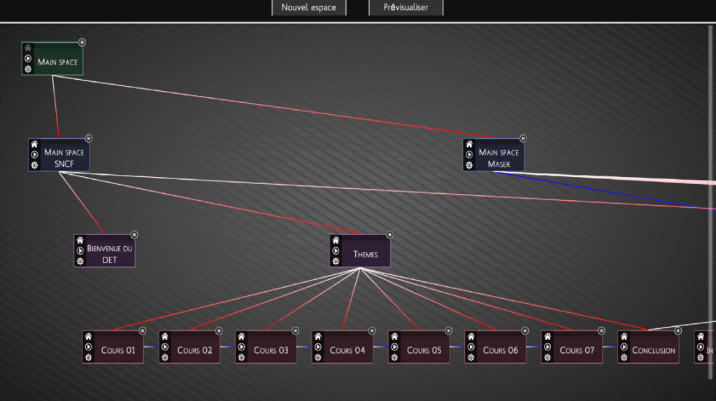 List of VR spaces created in the VR Editor