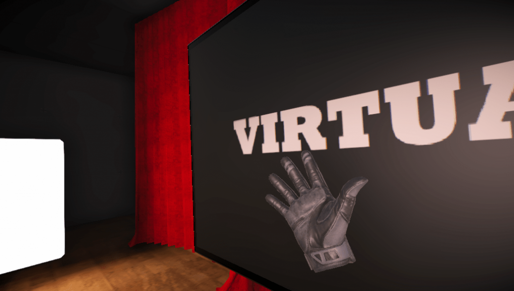 First person view of the actor