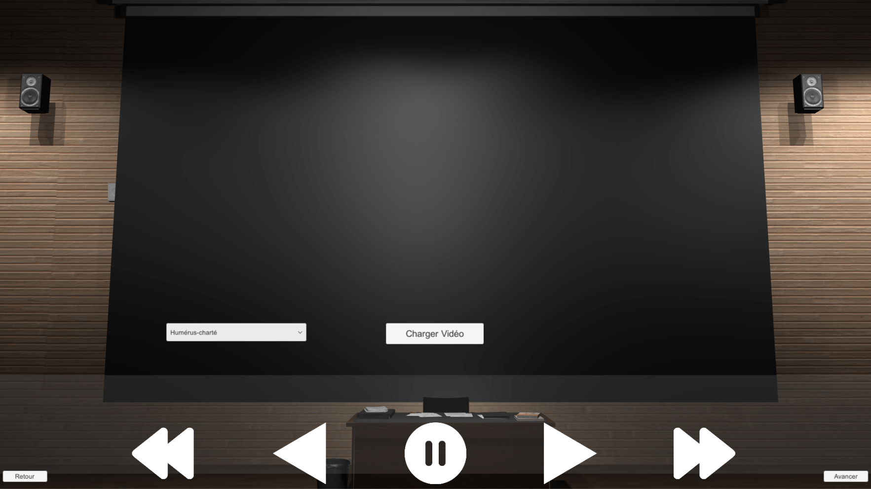 Video space for anatomy lessons