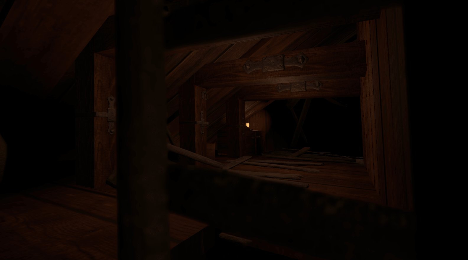 Visuals of the designed rooms that include the puzzles of the escape game