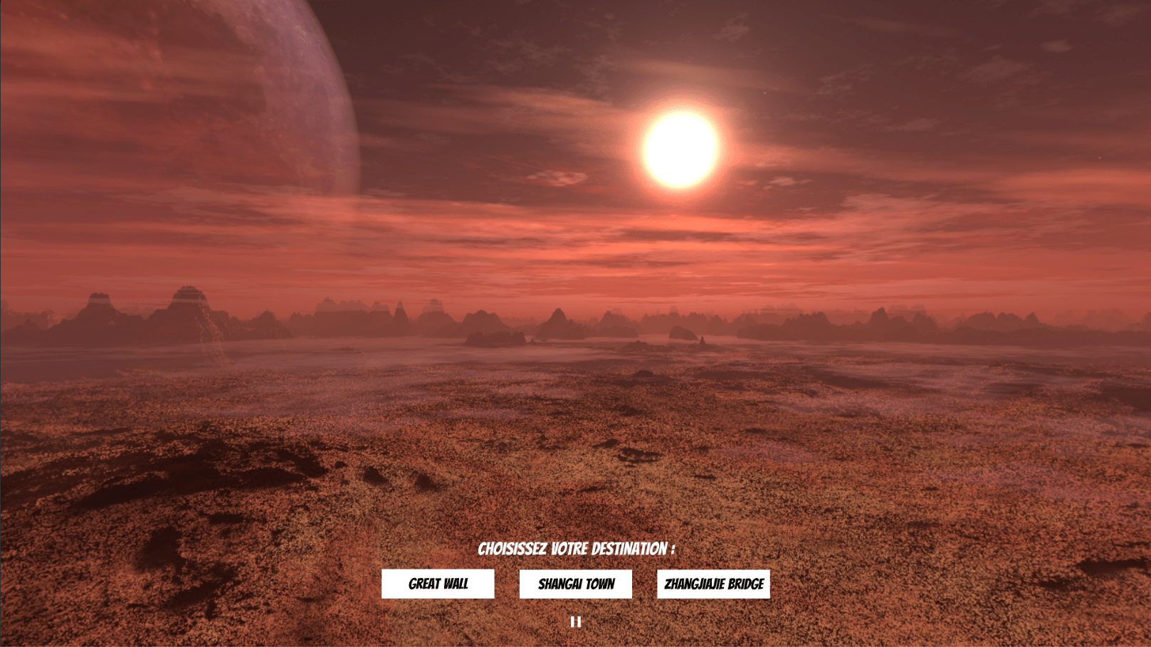 360° virtual environment tour (screen not made in VR)