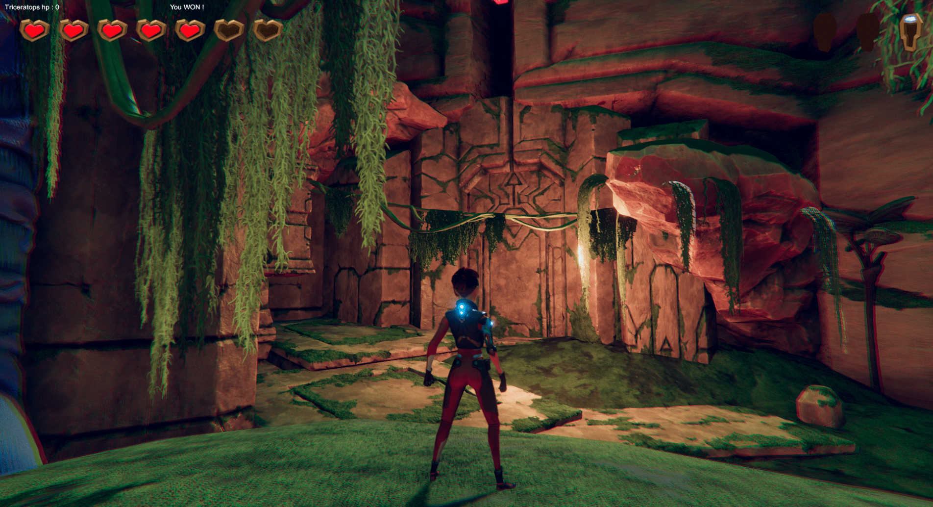 End of level door giving access to the final boss