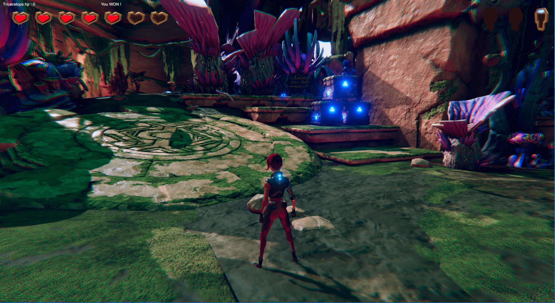 Visual of the designed environment in the combat zone