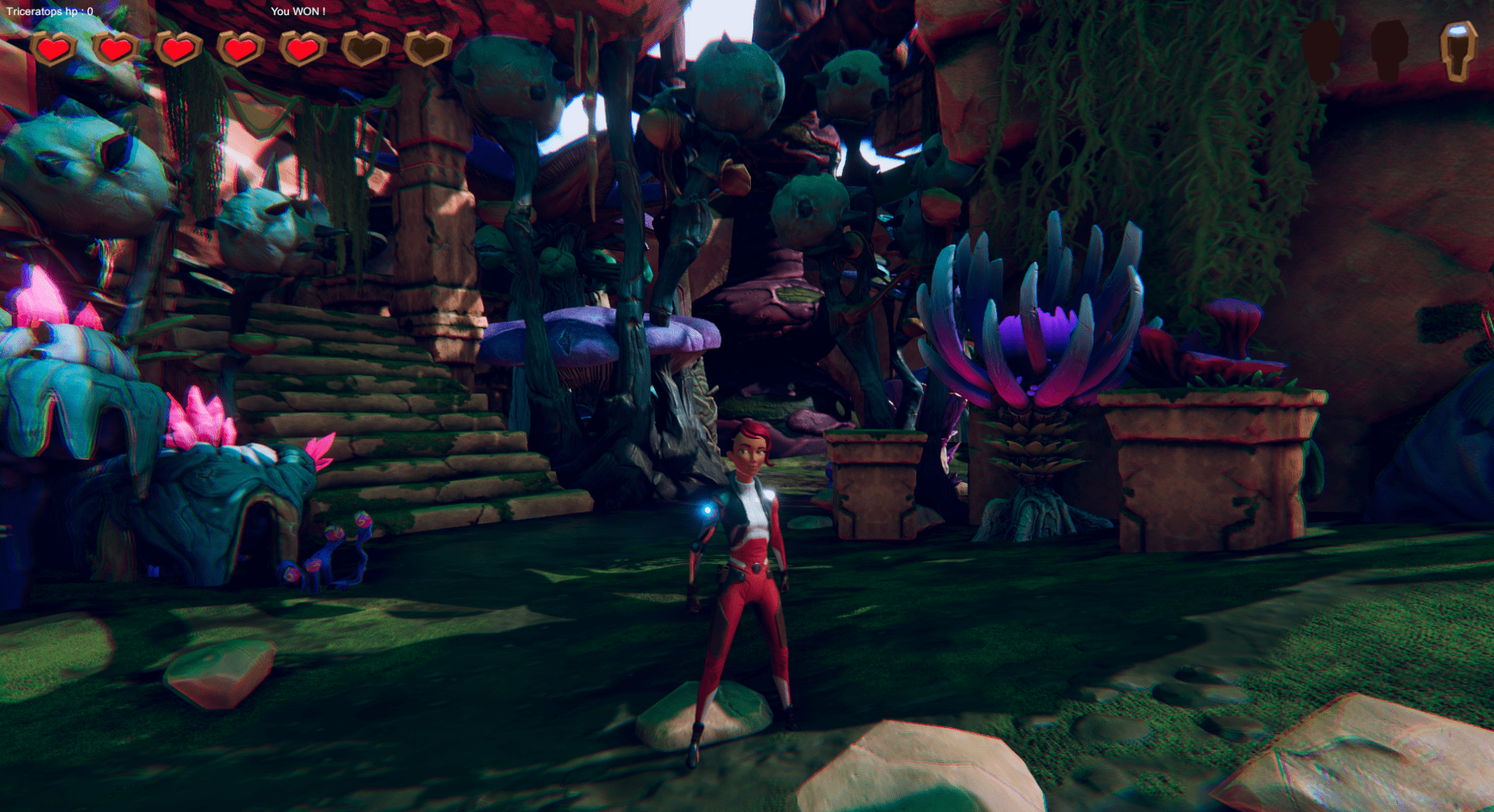 Visual of the designed environment in the forest