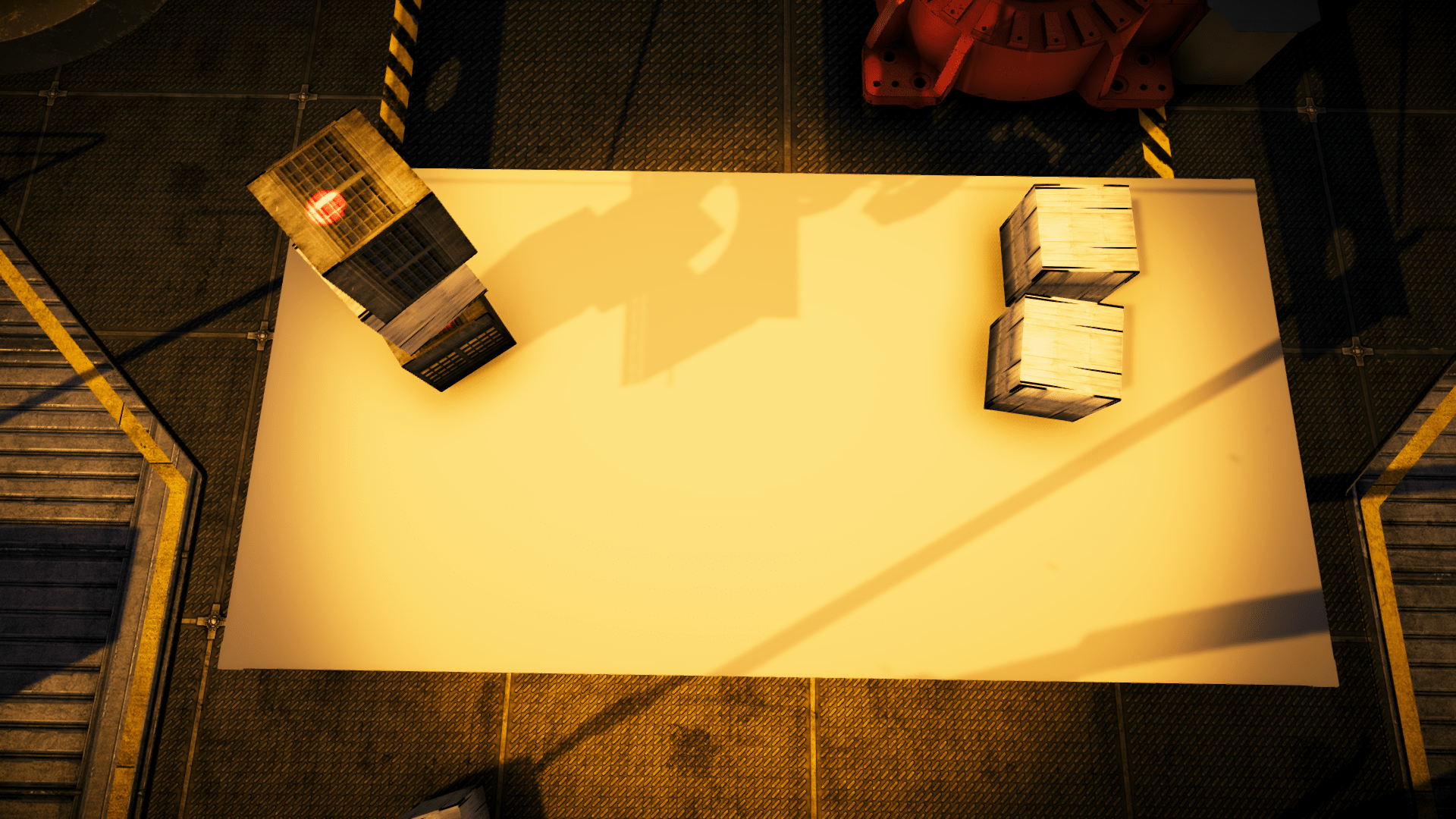 Realistic robotic arm respecting the hinge joints and game physics.