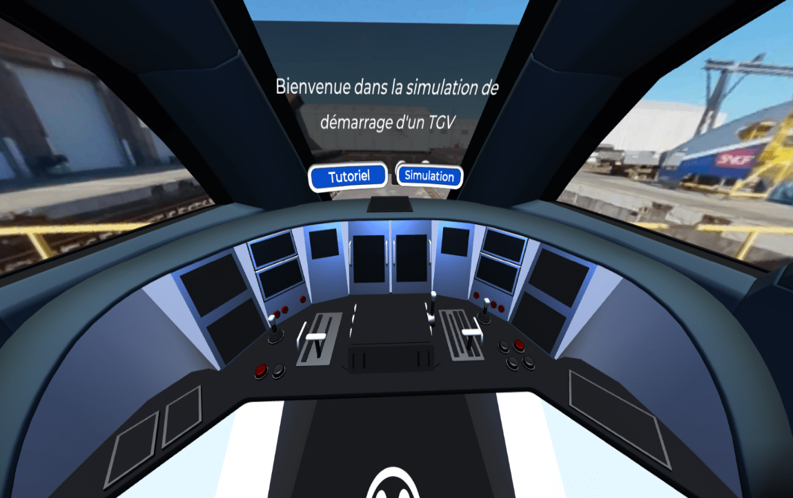 Steering Cabin of a Train: Launching