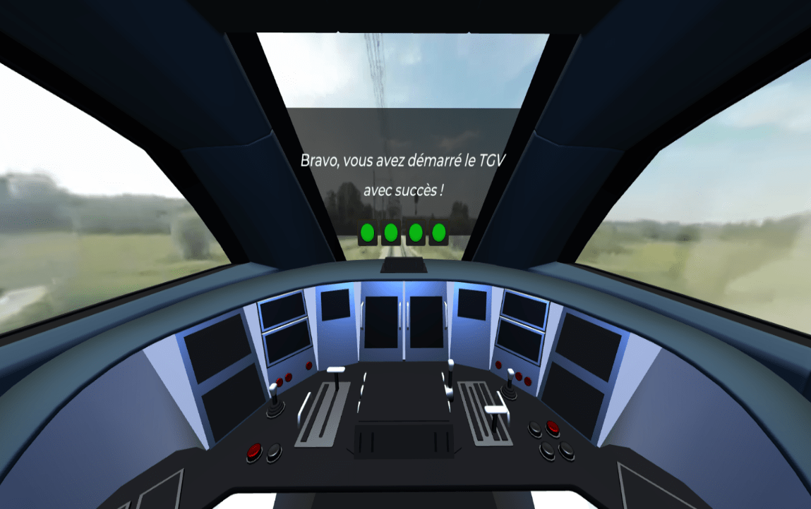 Steering Cabin of a Train: Passing the Test