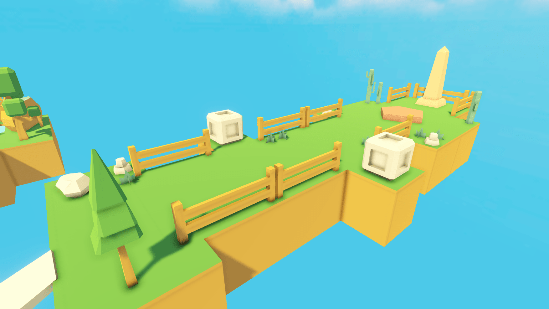 Final zone of the 1st level where the player must trigger the pillar