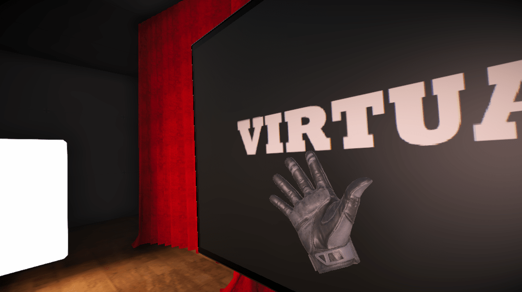 First person view of the actor